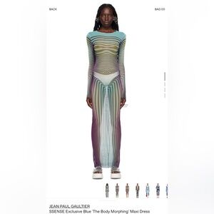 JEAN PAUL GAULTIER
SSENSE Exclusive Blue 'The Body Morphing' Maxi Dress (M)